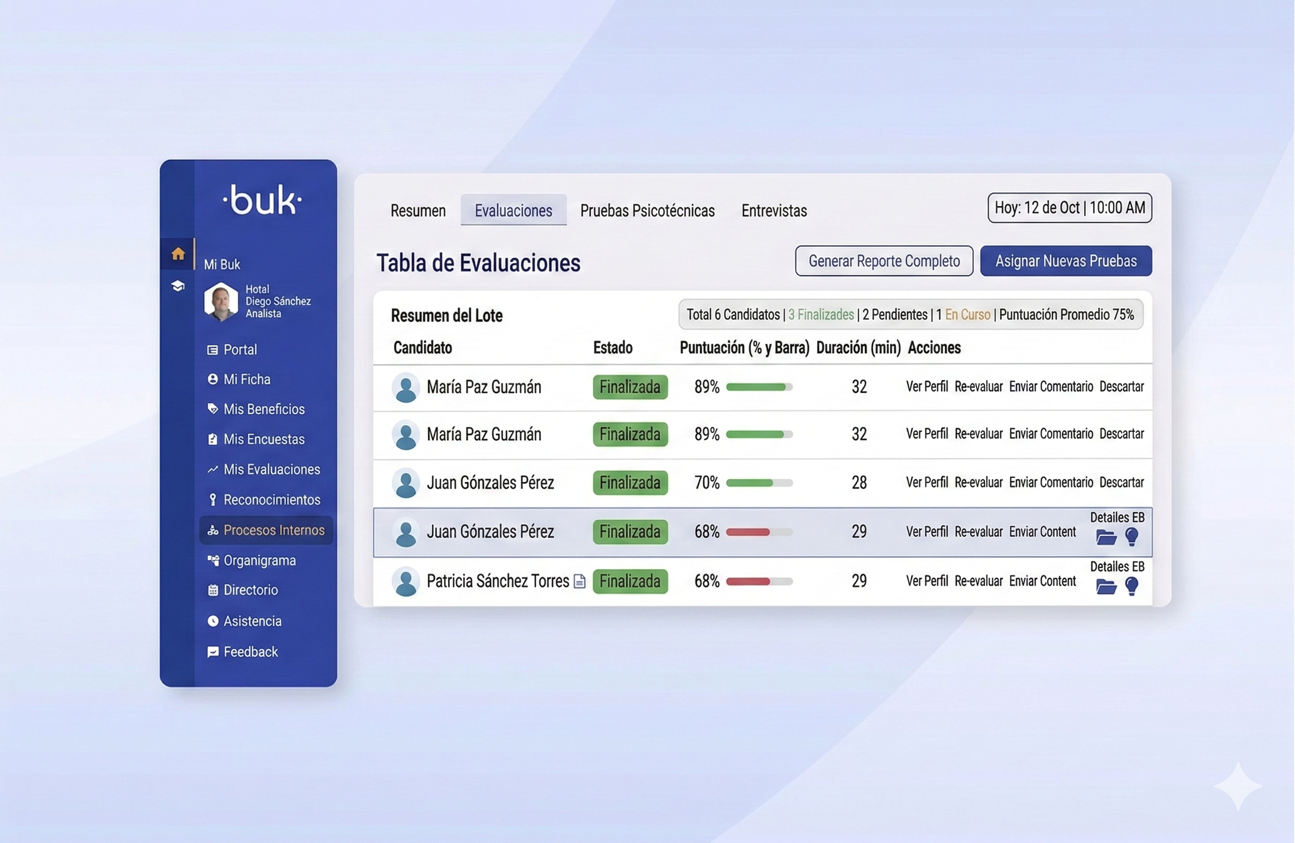 Pruebas psicométricas